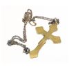 Image 2 : #871 1900'S Catholic Religious Cross Necklace