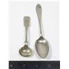 Image 1 : #878 Lot of 2 Silver Sterling Hallmarked Spoons