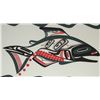 Image 6 : #887 First Nations Art Salmon Signed Patrick Amos