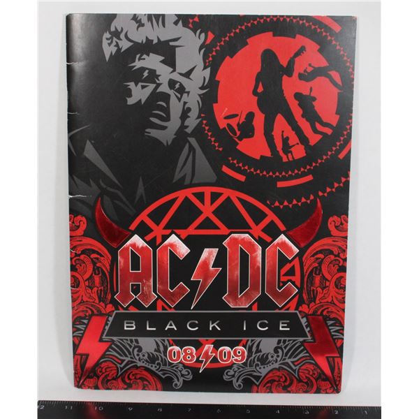 #910 AC DC ACDC Black Ice 08/09 Tour Program