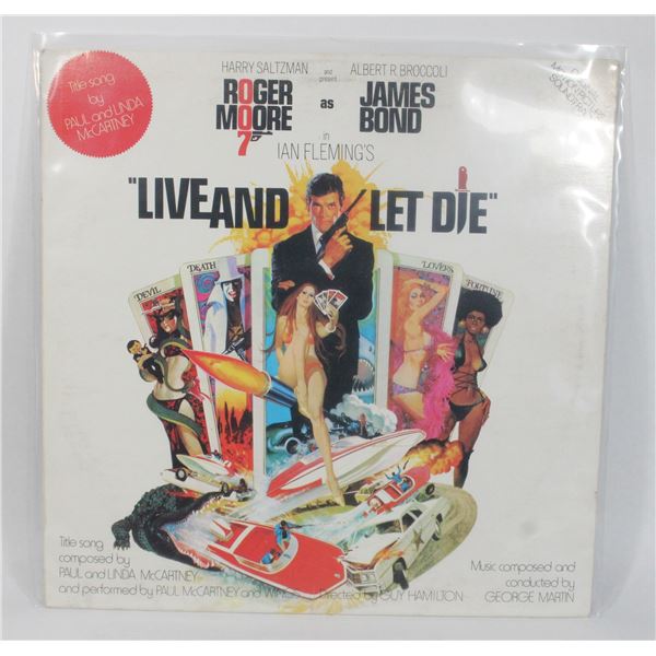 #917 James Book 007 Live and Let Die Vinyl Record