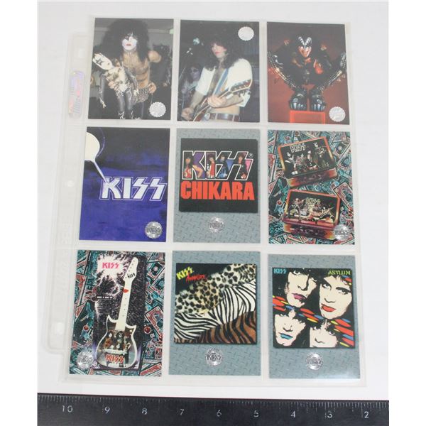 #920 Cornerstone Series KISS Cards Lot of 9 1998