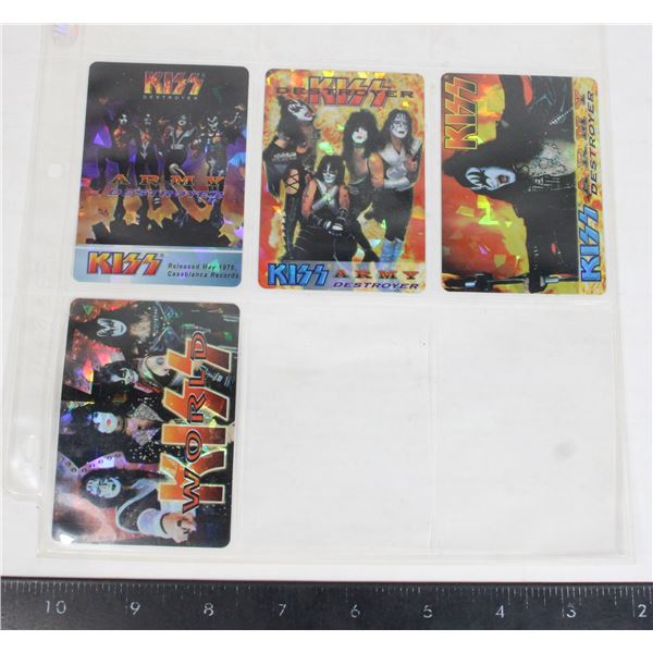 #921 KISS Cards Lot of 4 World Army Destroyer