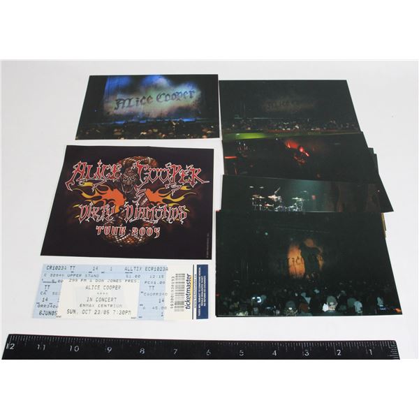#932 Alice Cooper 2005 Ticket Stub w/ sticker