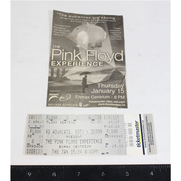 #933 Pink Floyd Experience Jan 2004 Ticket Stub