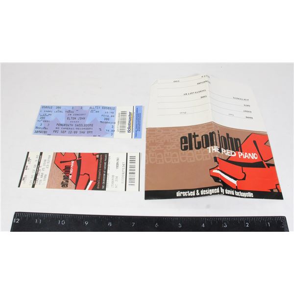 #942 Elton John September 2008 Ticket Stub