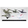 Image 1 : #960 Lot of 5 Military Diecast Planes WW2 / Jet