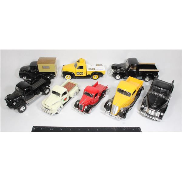 #961 Lot of 7 Diecast Vintage Trucks 1900's