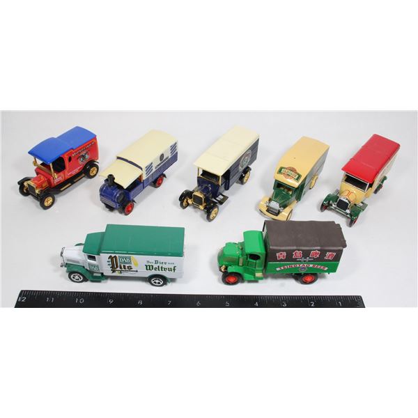 #972 Lot of 7 Vintage Matchbox Metal Vehicles