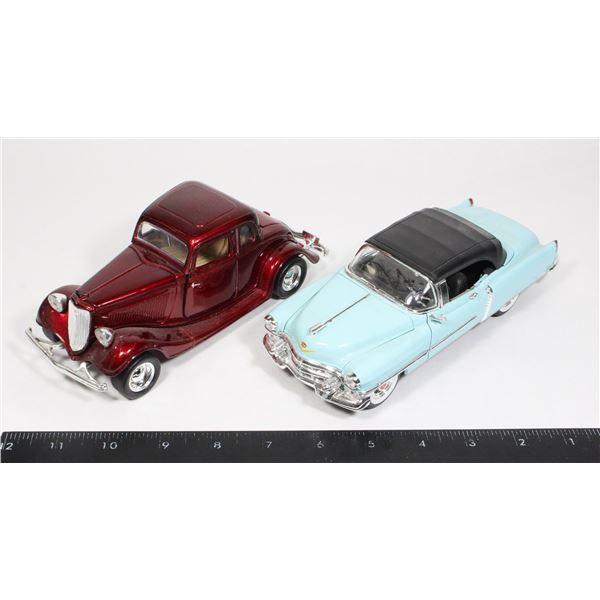 #974 Lot Diecast 1:24 Cadillac and 1934 Ford