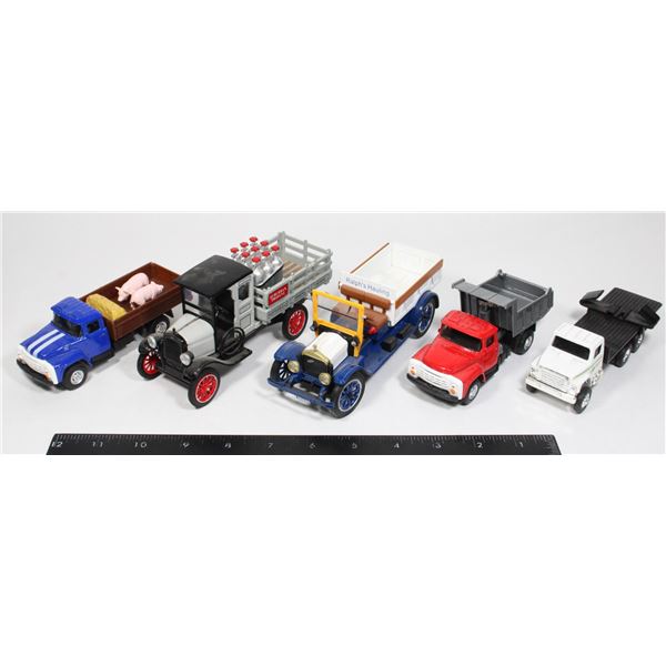 #976 Lot of 5 Toy Trucks inc Propane Van