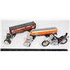 Image 1 : #978 Majorette Kenworth Trucks + Motorcycle Toy