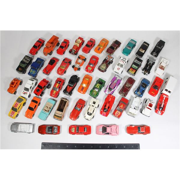 #982 44 1980's Mattel Hot Wheels Cars