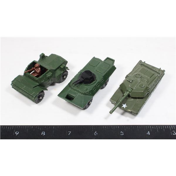 #992 Matchbox / Corgi Juniors 3 Military Vehicles