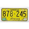 Image 1 : #999 1983 Alberta Commercial License Plate