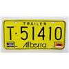 Image 1 : #1000 1978 Alberta Trailer License Plate T-51410