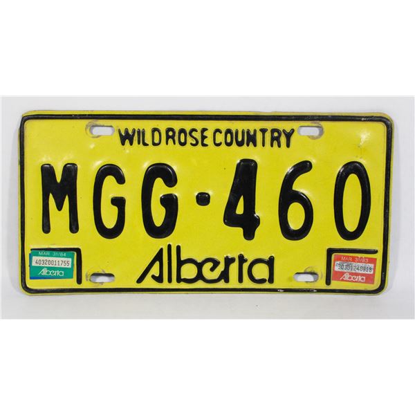 #1001 1984 Alberta Wild Rose Country Plate