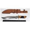 Image 1 : #1009 Large Knife in Leather Sheath for Repair