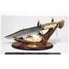 Image 1 : #1021 Display Hunting Knife with Bear Stand