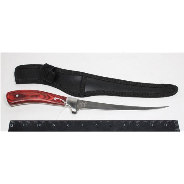 #1023 Striker Sport Rostfrei Fish Knife + Sheath