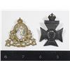 Image 1 : #1045 2 WW2 Canadian Cap Badges RCCS