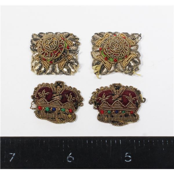 #1050 British Canadian Officer Pips Crown Rank