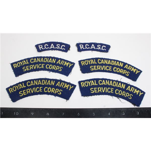 #1052 Royal Canadian Army Service Corps Titles