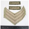 Image 1 : #1053 WW2 Canadian Battle Dress Insignia Lot