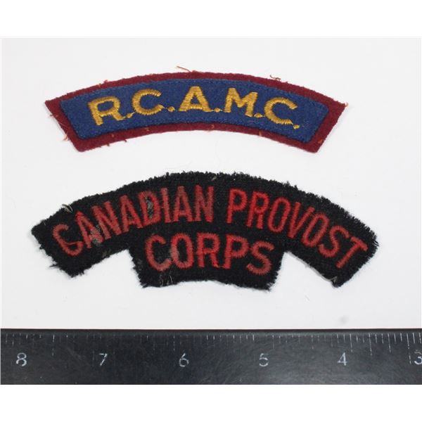 #1055 WW2 Titles RCAMC Canadian Provost Corps