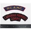 Image 1 : #1055 WW2 Titles RCAMC Canadian Provost Corps