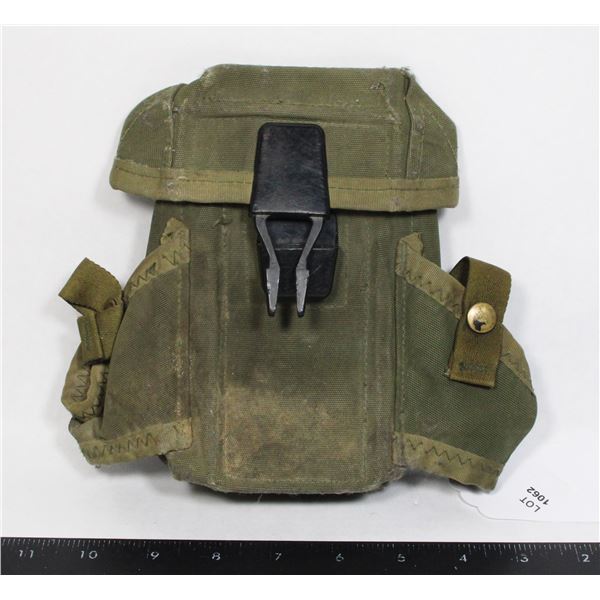 #1062 Green Military Webgear Belt Pouch