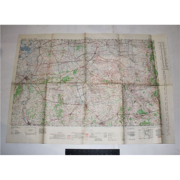 #1067  WW2 1944 British Military Map Almelo