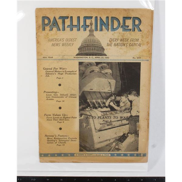 #1071 WW2 Pathfinder Magazine April 25th 1942