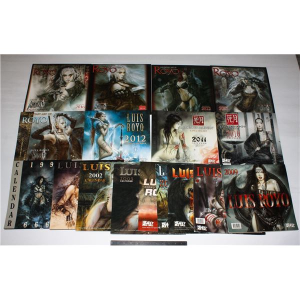 #1082 Lot of 17 Heavy Metal Luis Royo Artwork