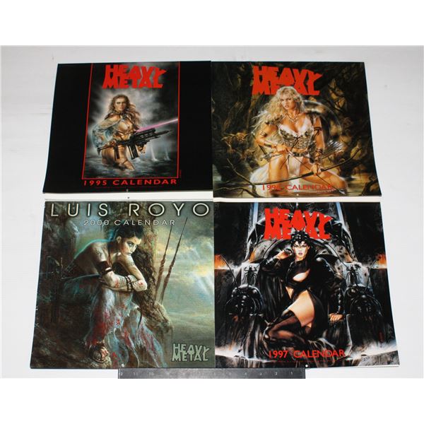 #1083 Heavy Metal Magazine 4 Art Calendars