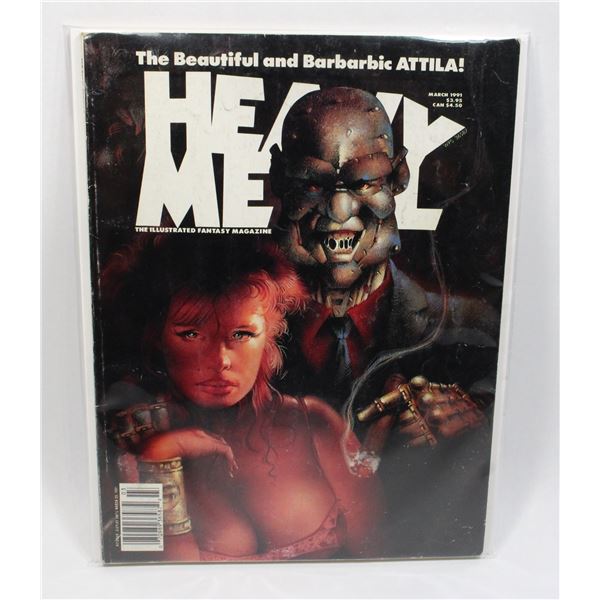 #1087 Heavy Metal Magazine March 1991