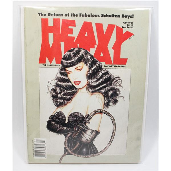 #1089 Heavy Metal Magazine July 1991