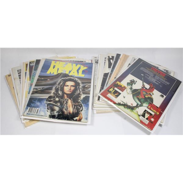 #1093 16 Coverless Heavy Metal Magazines Readers
