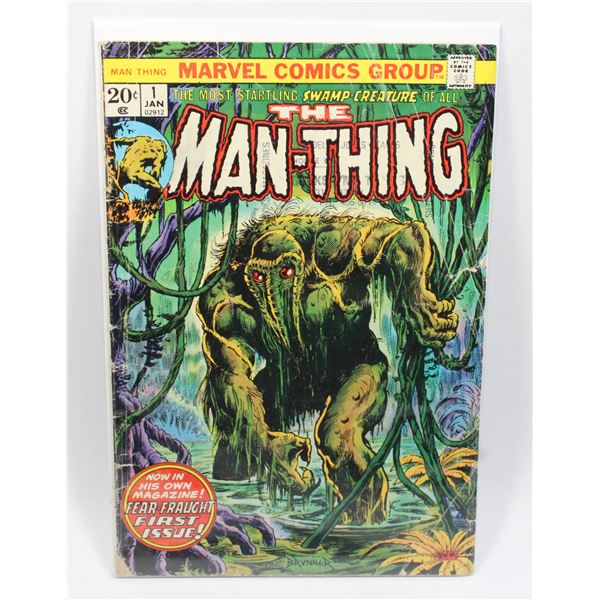 #1124 Marvel Comics The Man-Thing #1 1974 Worn