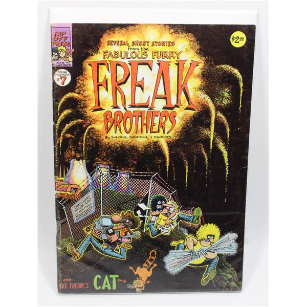#1160 Rip Off Press Furry Freak Brothers #7 1982
