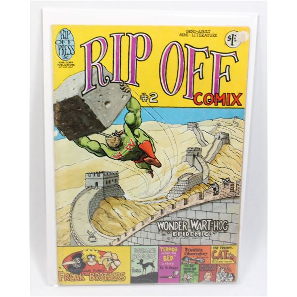 #1172 Rip Off Press Inc Rip Off Comix #2 1977