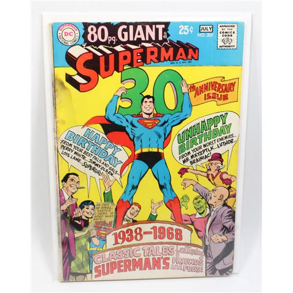 #1184 DC Detective Comics Superman #207 1968
