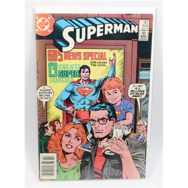 #1185 DC Detective Comics Superman #404 Feb 1985