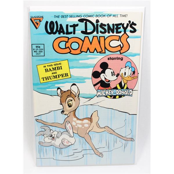 #1315 Gladstone Walt Disney's Comics #533 1988