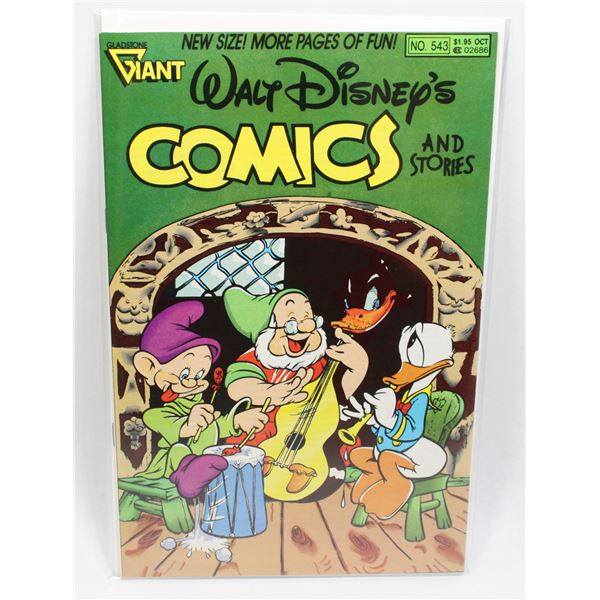 #1316 Gladstone Walt Disney's Comics #543 1989