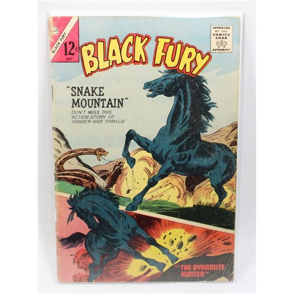 #1350 Charlton Comics Black Fury #48 1964 Worn