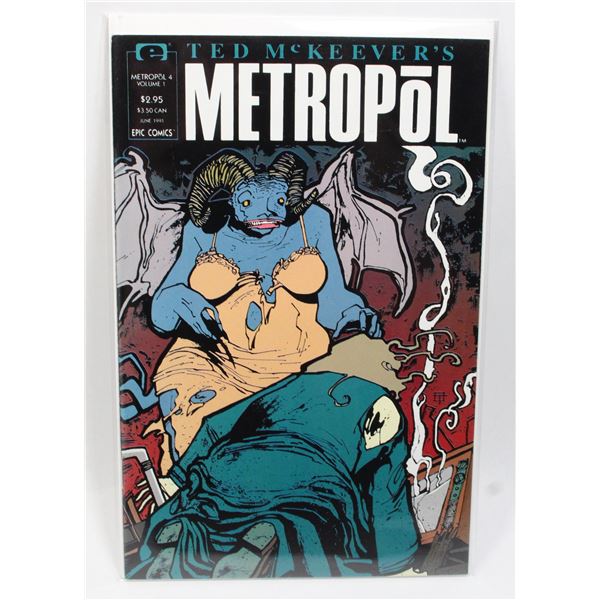 #1355 Epic Comics Metropol 4 Volume 1 June 1991