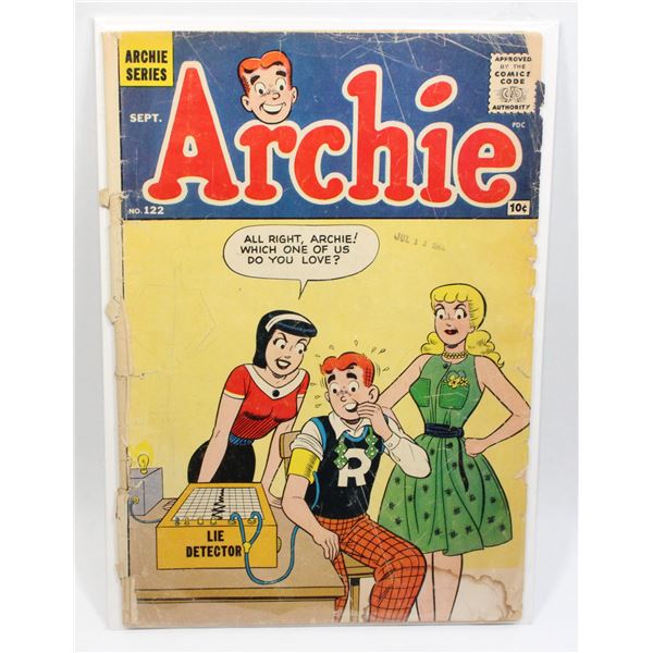#1377 Archie Series Archie #122 September 1961
