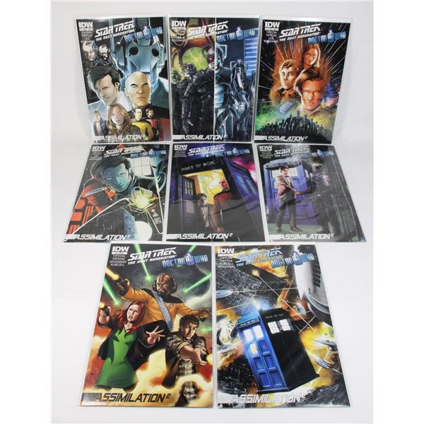 #1432 IDW Star Trek TNG Doctor Who #1-#8 2012