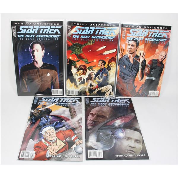 #1433 IDW Star Trek TNG The Last Generation #1-#5